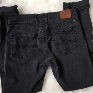 Lucky brand black distressed jeans